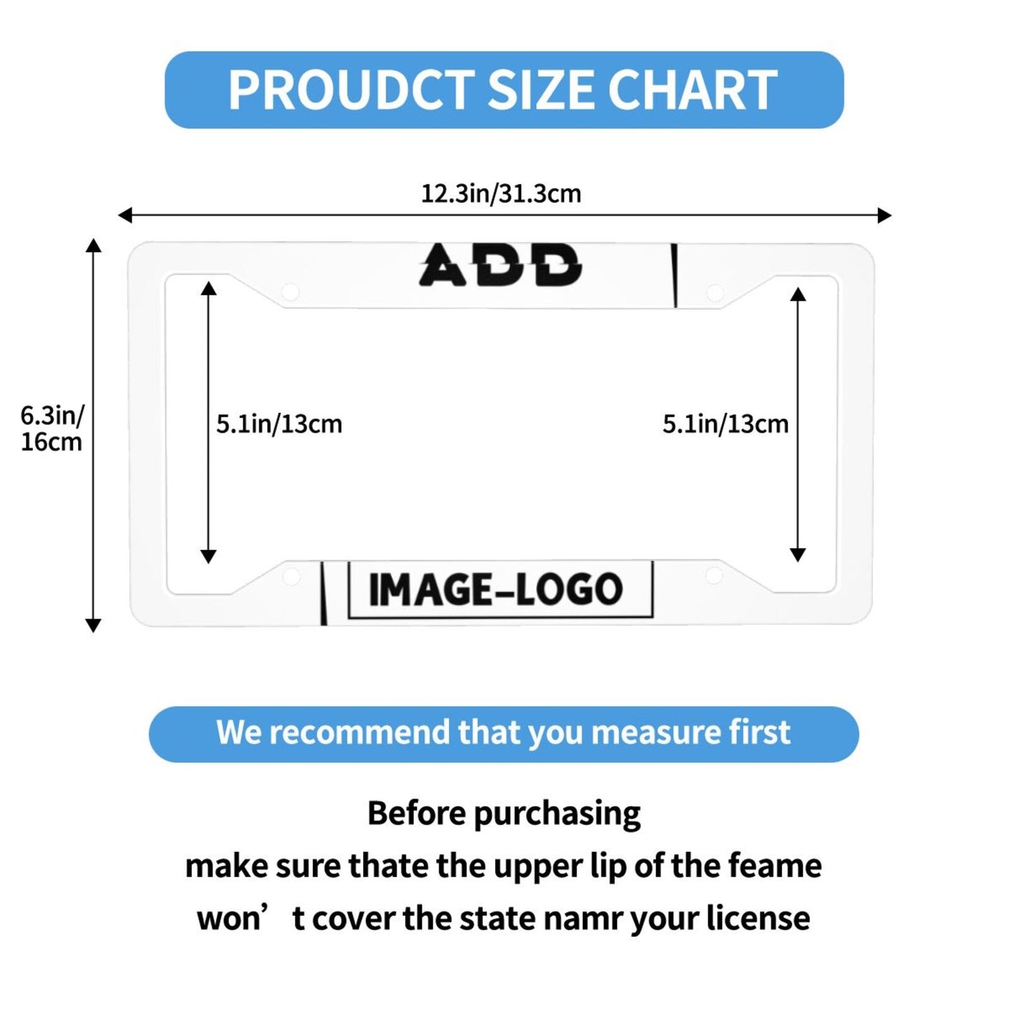 License plate frame - YIHE Customize