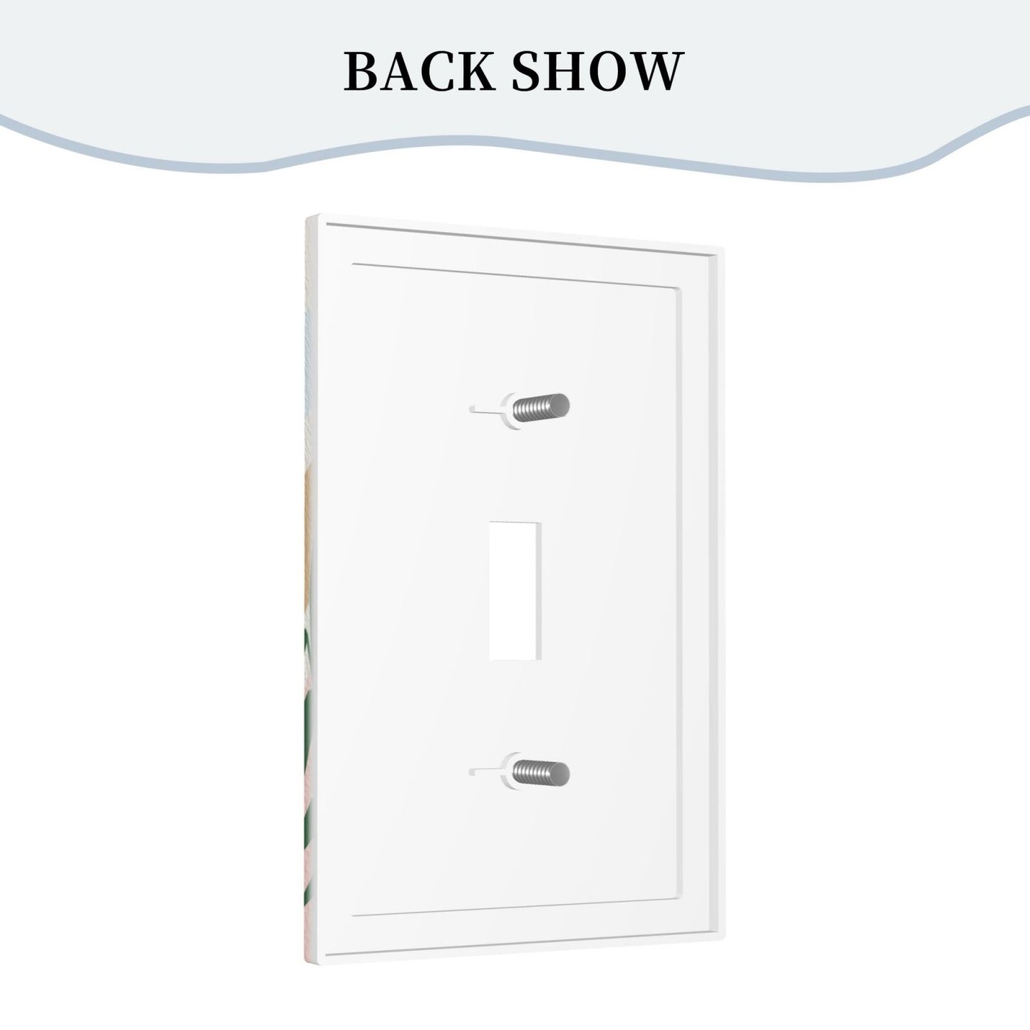 Leatherette One Switch Wall Plate - YIHE Customize