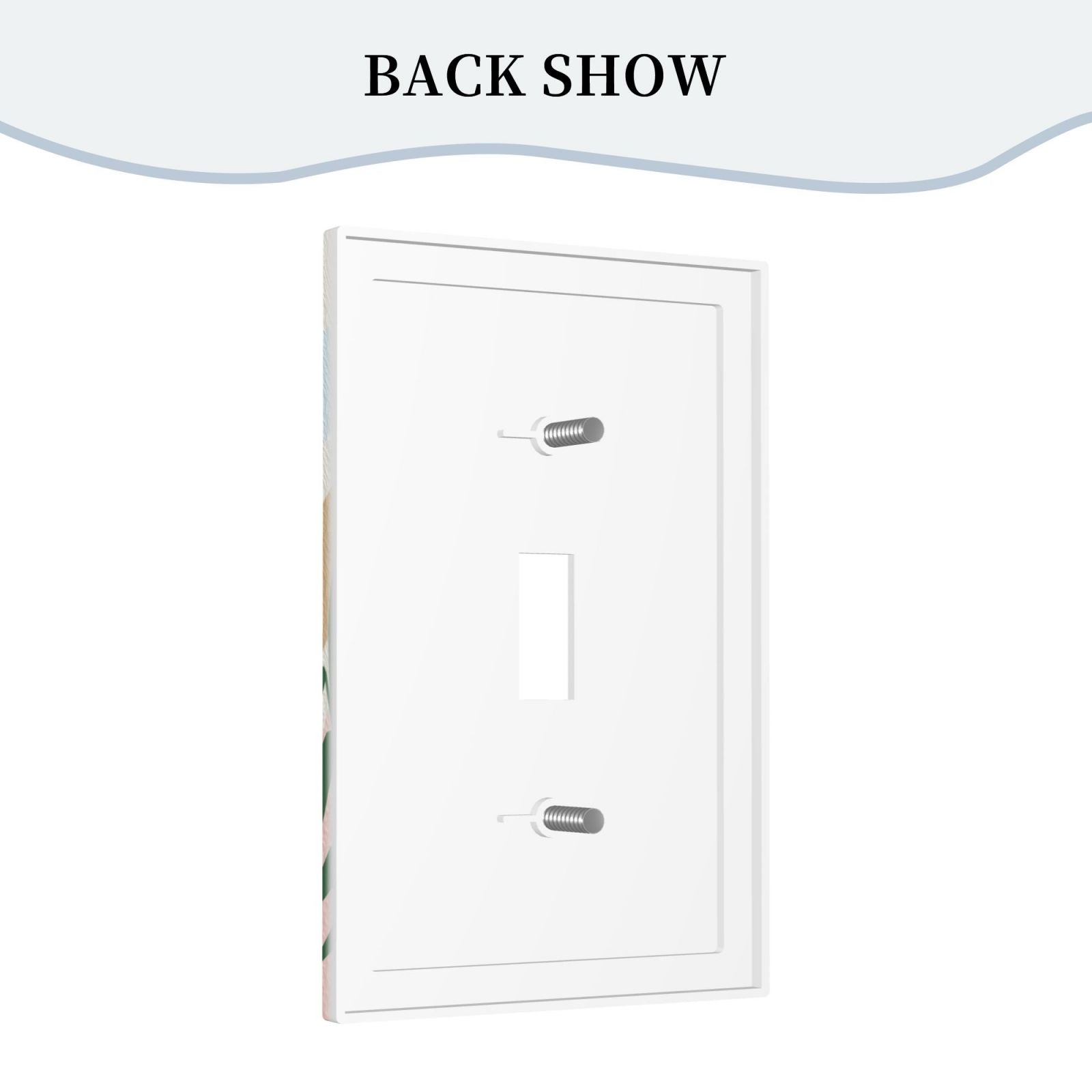 Leatherette One Switch Wall Plate - YIHE Customize