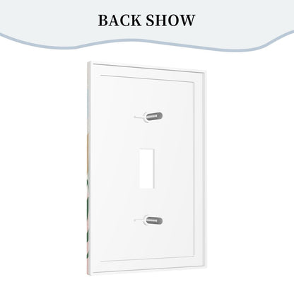 Leatherette One Switch Wall Plate - YIHE Customize