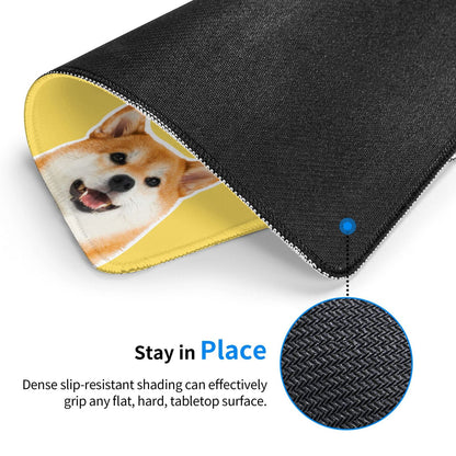 Custom Photo Mouse Pad - Personalized Desk Mat with Non-Slip Rubber Edge - YIHE Customize