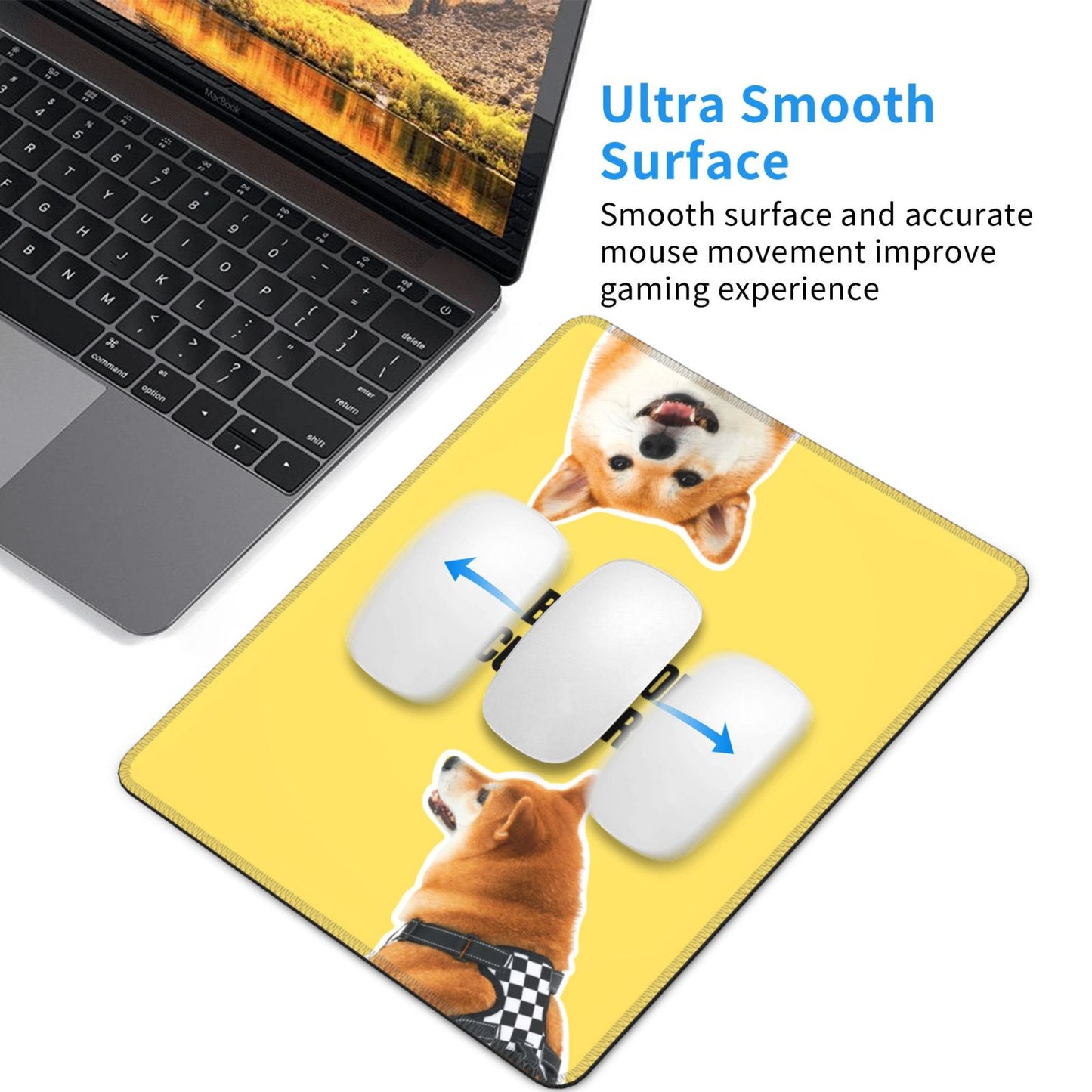 Custom Photo Mouse Pad - Personalized Desk Mat with Non-Slip Rubber Edge - YIHE Customize