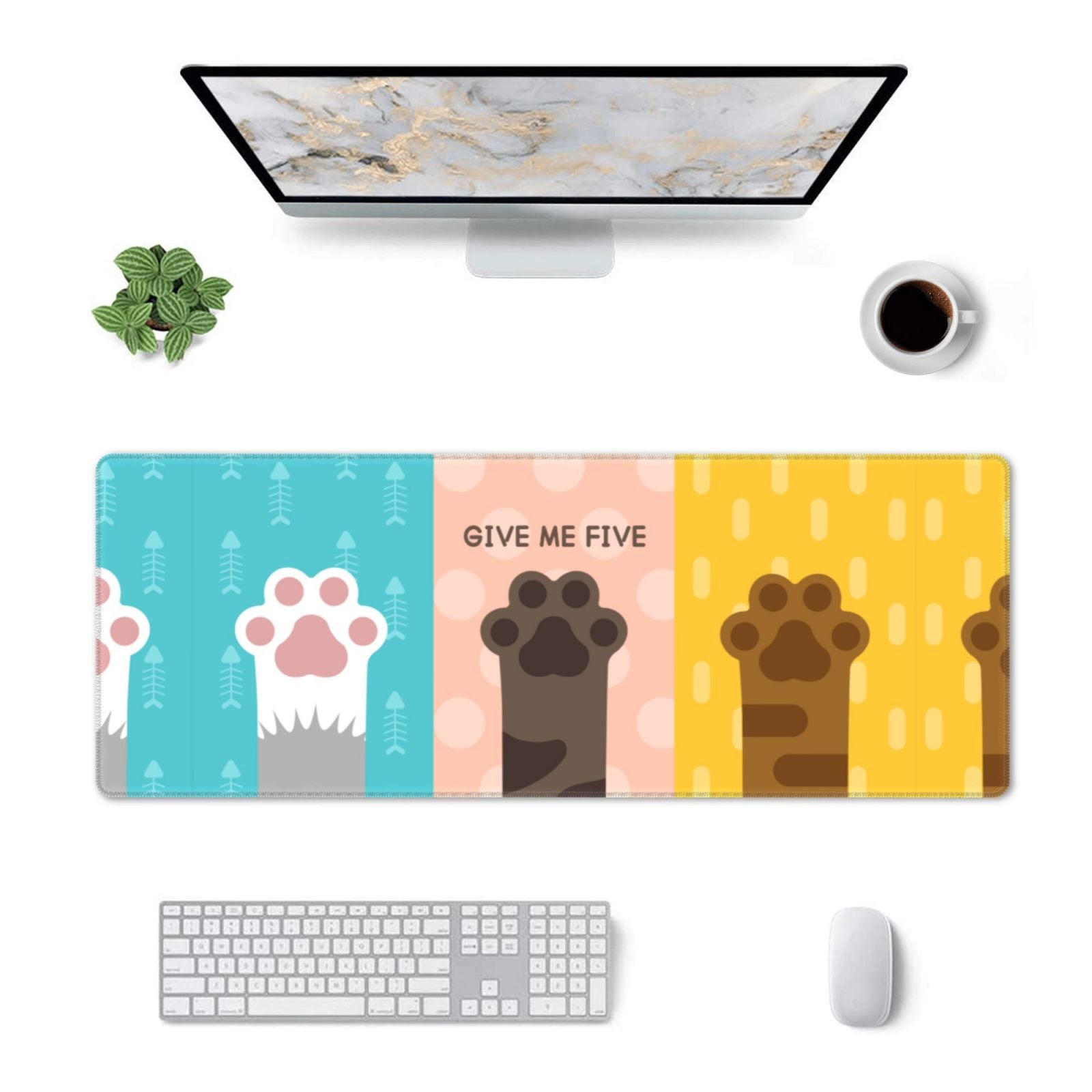 Personalized Desk Mat with Non-Slip Base Large Gaming Mouse Pad - YIHE Customize