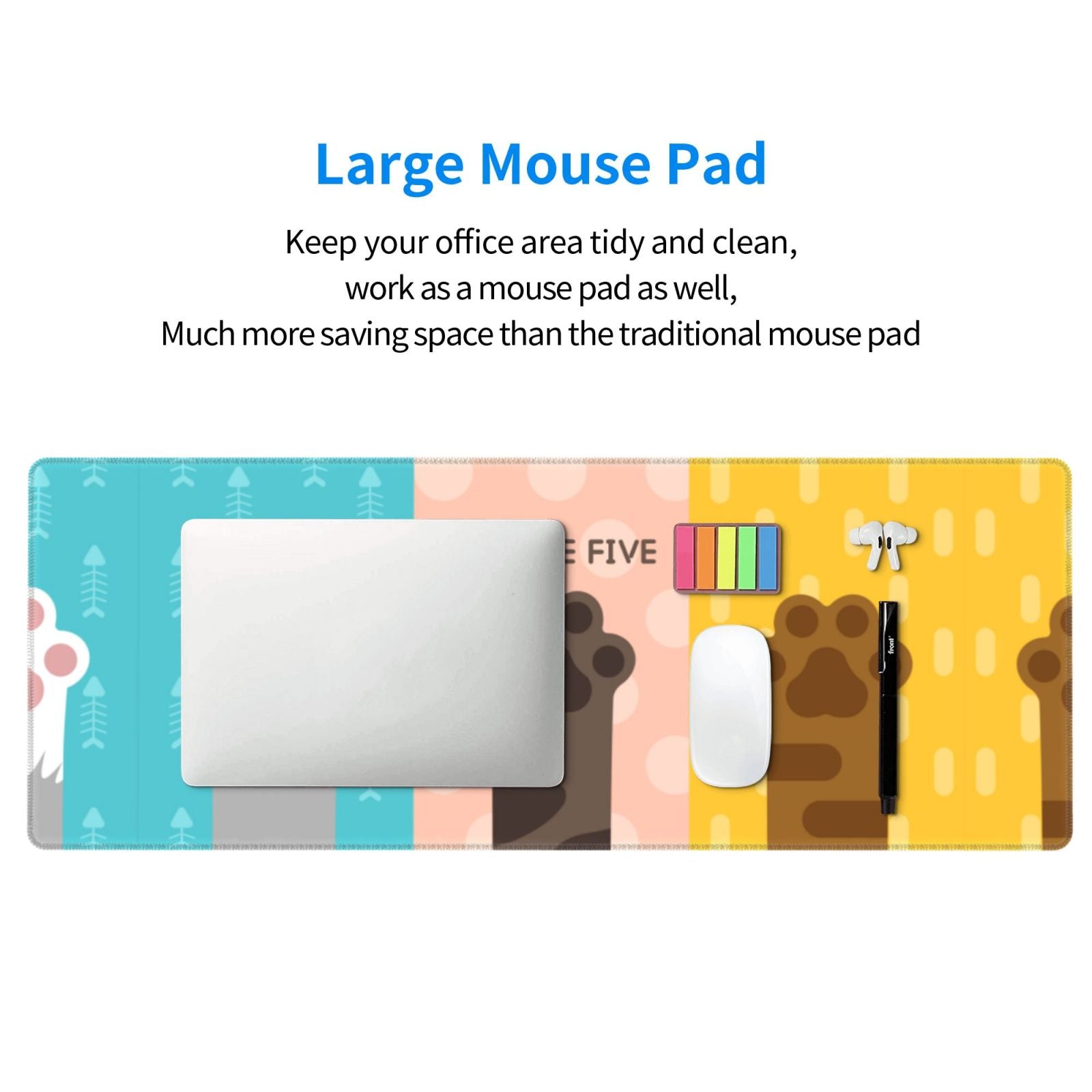 Personalized Desk Mat with Non-Slip Base Large Gaming Mouse Pad - YIHE Customize