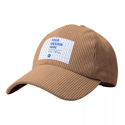 Corduroy baseball cap - YIHE Customize