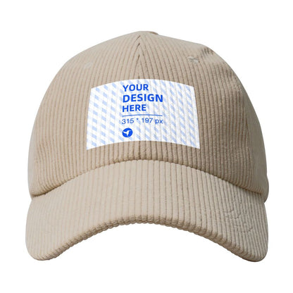 Corduroy baseball cap - YIHE Customize