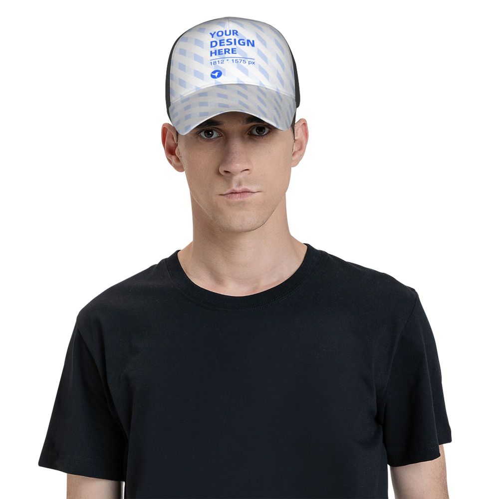 Baseball cap with curved brim (reversible design) - YIHE Customize