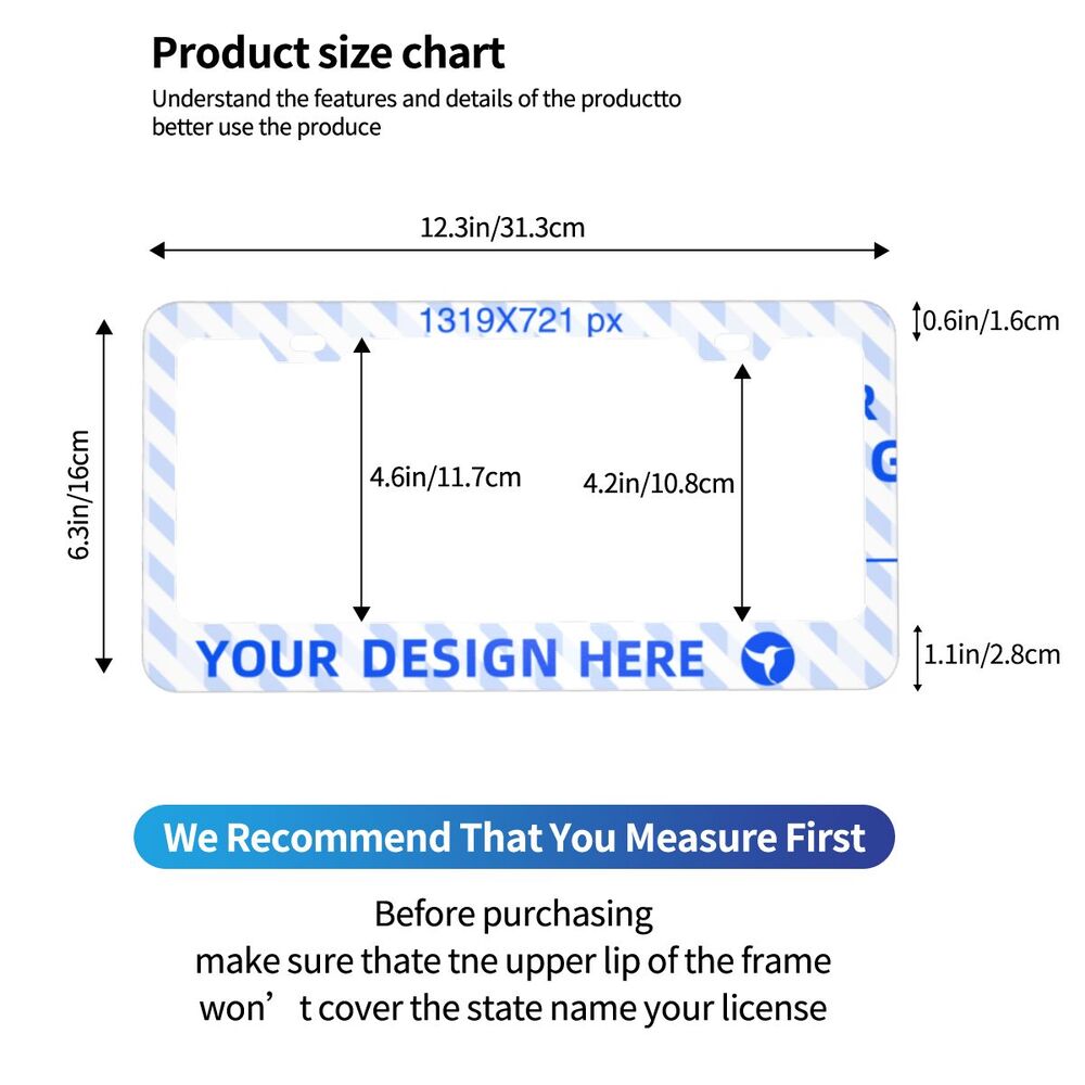 License plate frame - YIHE Customize