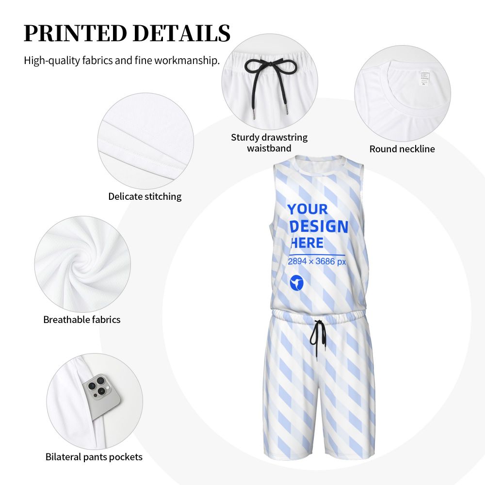 Men’s Basketball Uniform Set - YIHE Customize