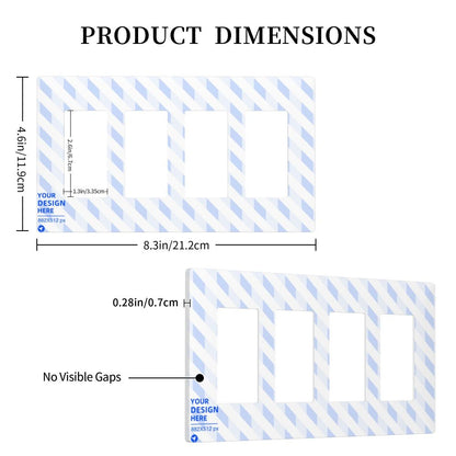 Quad Switch Panel Wall Plate - YIHE Customize
