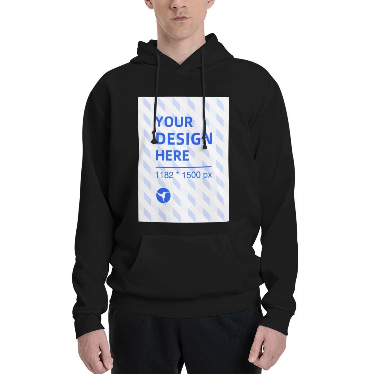 Men's polyester fleece pocket hoodie - YIHE Customize