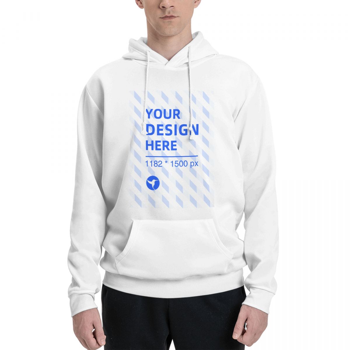 Men's polyester fleece pocket hoodie - YIHE Customize