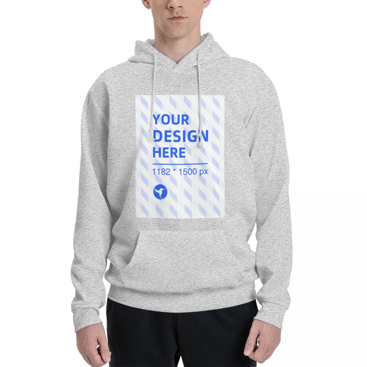 Men's polyester fleece pocket hoodie - YIHE Customize