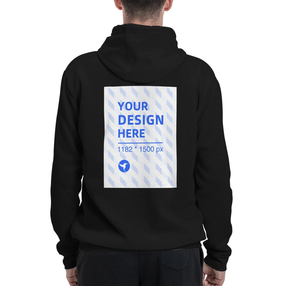 Men's polyester fleece pocket hoodie - YIHE Customize