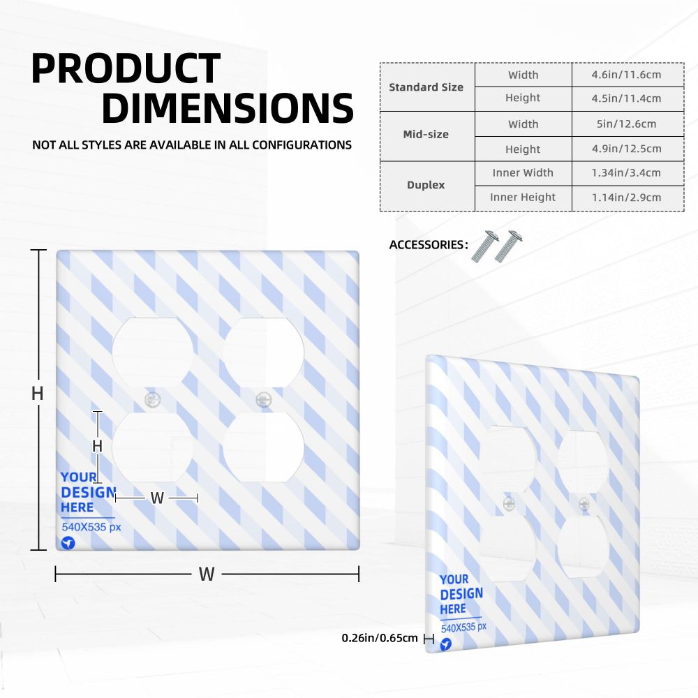 Duplex switch panel Wall Plate - YIHE Customize