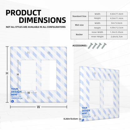 Duplex switch panel Wall Plate - YIHE Customize