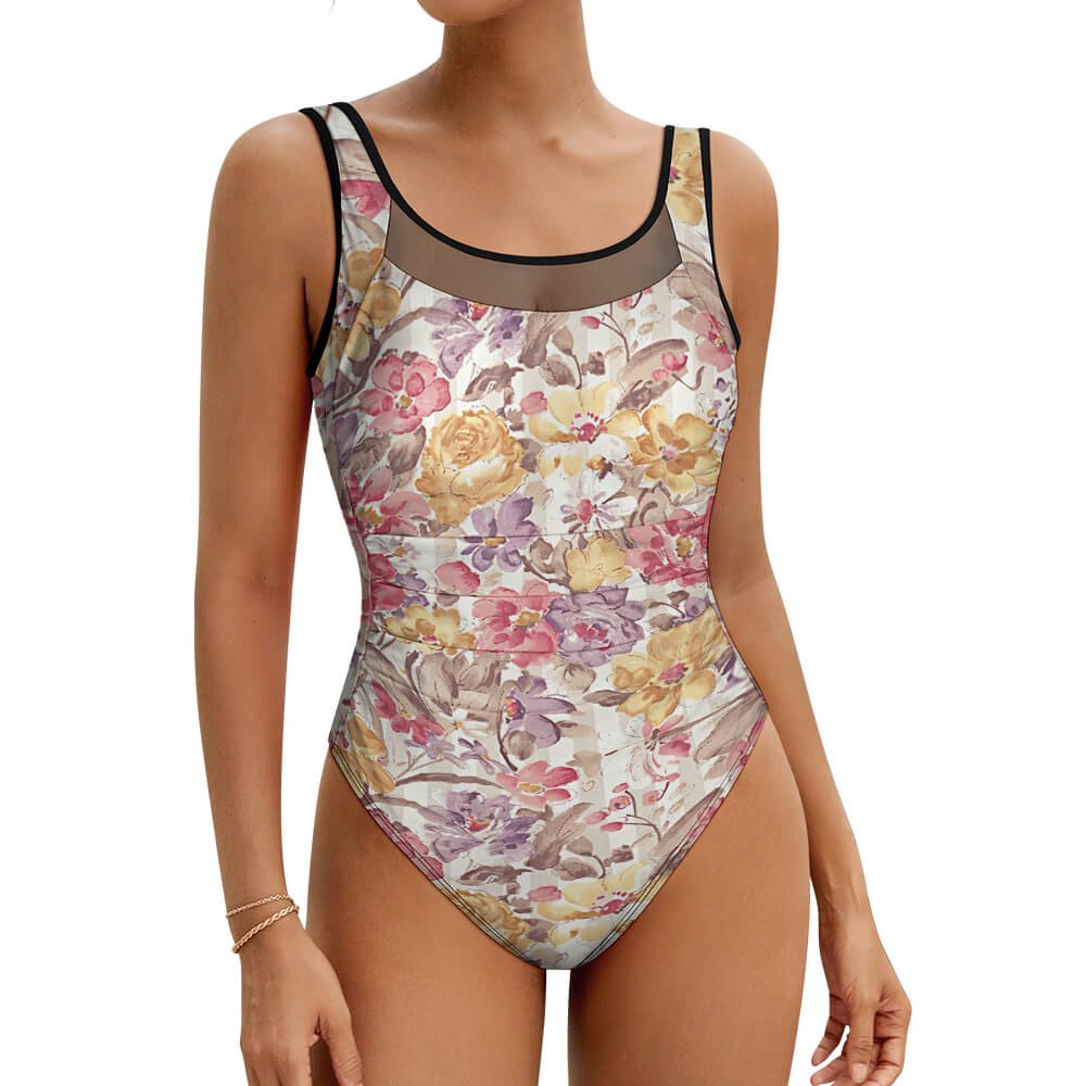 One-piece Swimsuit for Women 86% Polyester 14% Spandex