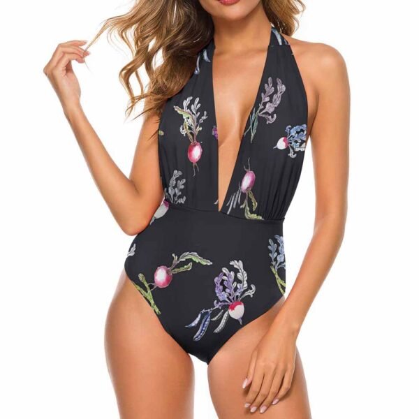Deep V Neck Swimsuit