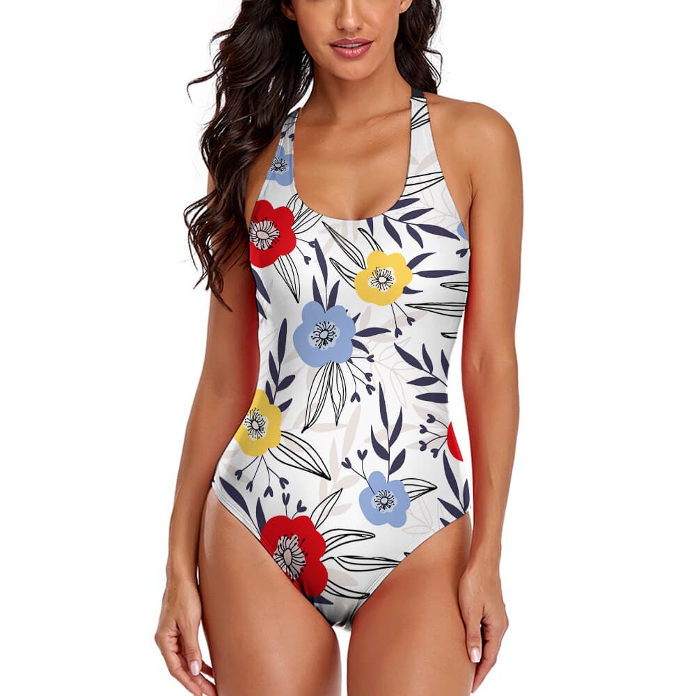 One-piece Swimsuit 86% Polyester 14% Spandex